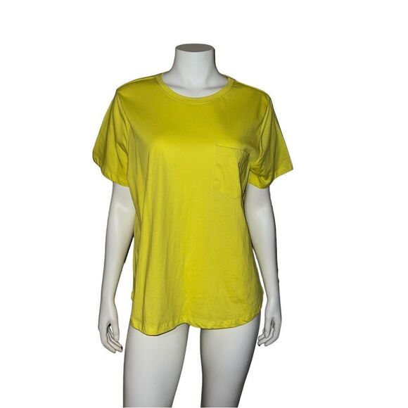 Style & Co Womens Sunray Yellow Basic Pocket T-Shirt Plus XXL New - Picture 1 of 7